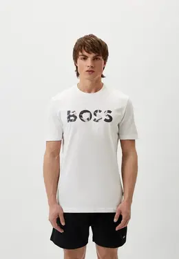 Boss: Белая футболка 