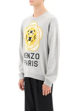 Kenzo: Длинный свитер Tiger