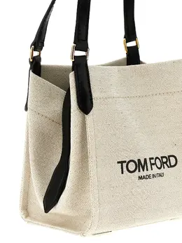 Tom Ford: Белая сумка  Logo