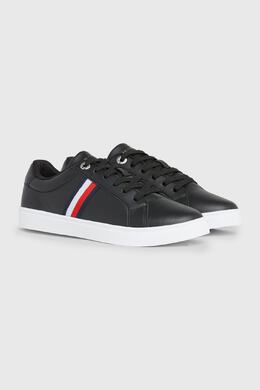 Tommy Hilfiger: Чёрные кроссовки 