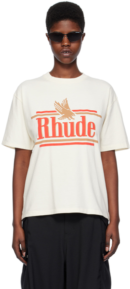 Rhude: Белая футболка 