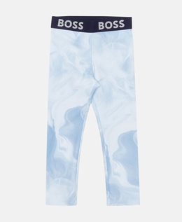 Boss Kidswear: Светлые легинсы