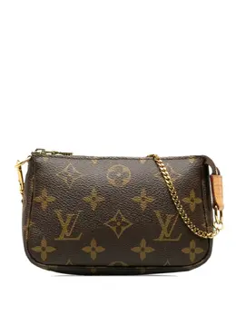 Louis Vuitton Pre-Owned: Коричневый клатч