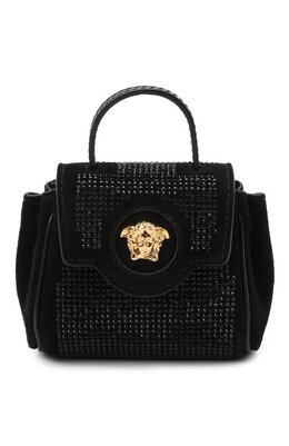 Versace: Чёрная сумка  La Medusa Mini