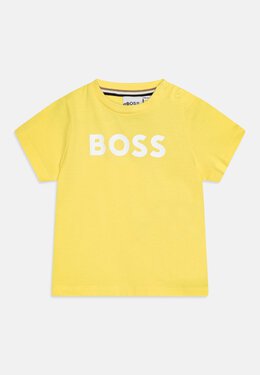 Boss Kidswear: Жёлтая футболка 