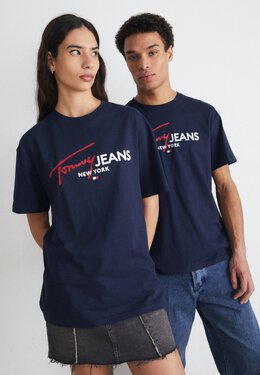 Tommy Jeans: Футболка с принтом 