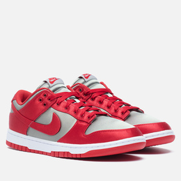 Nike: Красные кроссовки  Dunk Low