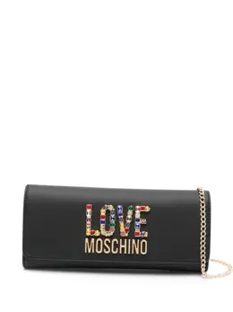 Love Moschino: Чёрный клатч 