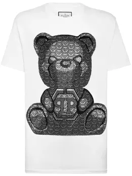 Philipp Plein: Хлопковая футболка  Teddy Bear