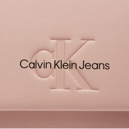 Calvin Klein Jeans: Розовая сумка