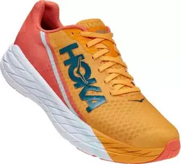 Hoka: Оранжевые кроссовки 