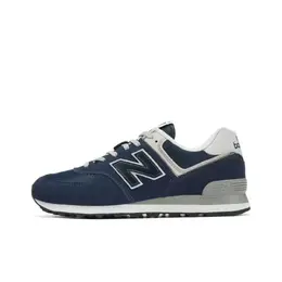 New Balance: Синие кроссовки 574