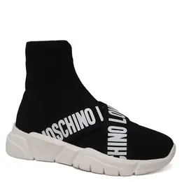 LOVE MOSCHINO: Чёрные кроссовки 