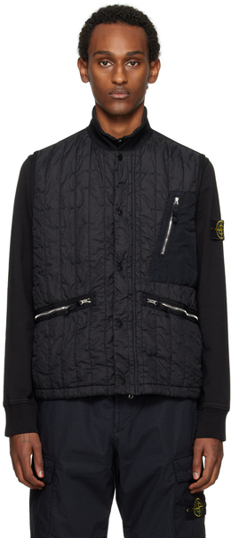 Stone Island: Чёрный жилет 