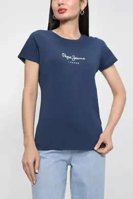 Pepe Jeans: Синяя футболка 