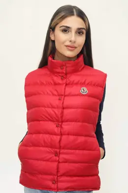 Moncler: Красный жилет  Liane