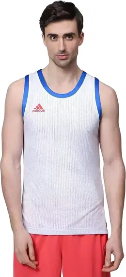 Adidas: Белая футболка 