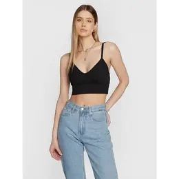 Calvin Klein Jeans: Чёрный топ