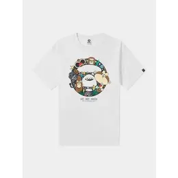 AAPE BY *A BATHING APE®: Белая футболка 