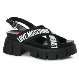LOVE MOSCHINO: Чёрные сандалии 