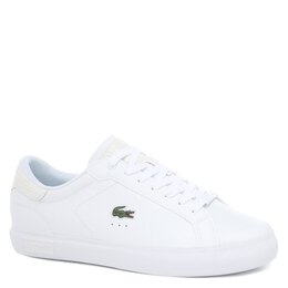 Lacoste: Белые кроссовки 