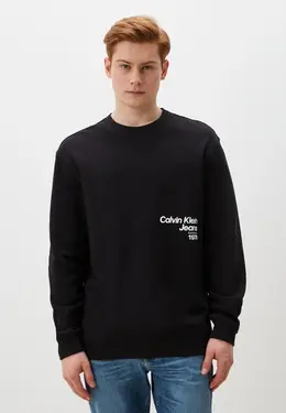 Calvin Klein Jeans: Чёрный свитшот 