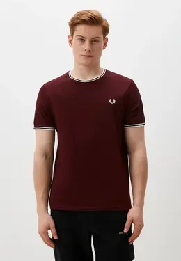 Fred Perry: Бордовая футболка 