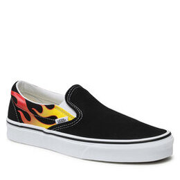 Vans: Чёрные кроссовки Classic Slip On