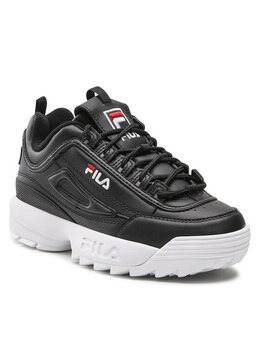 Fila: Чёрные кроссовки 