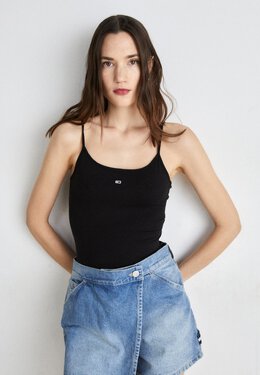 Tommy Jeans: Топ  Essential на бретельках