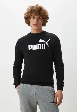 PUMA: Чёрный свитшот 