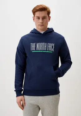 The North Face: Синяя толстовка 