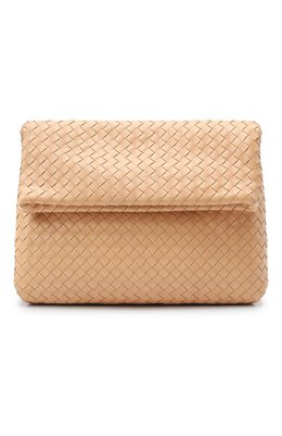 Bottega Veneta: Бежевая сумка  BV Fold