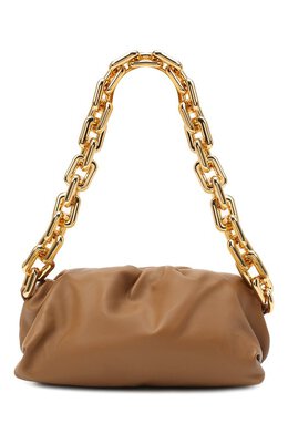 Bottega Veneta: Бежевая сумка Chain Pouch