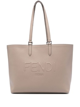 FENDI: Коричневая сумка-шоппер 