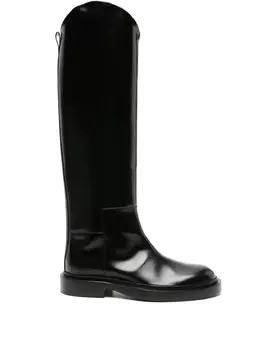 Jil Sander: Чёрные ботинки 