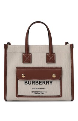 Burberry: Сумка с принтом 