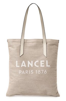 Lancel: Бежевая сумка 