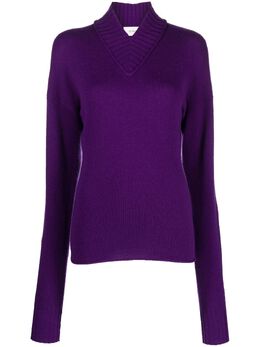 Sportmax: Фиолетовый свитер 