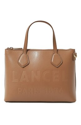 Lancel: Бежевая сумка 