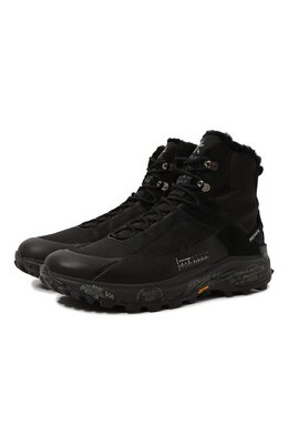 Premiata: Чёрные кроссовки  Cross
