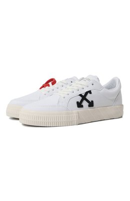 Off-White: Белые кеды  Vulcanized