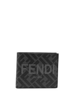 FENDI: Кошелёк FF с принтом