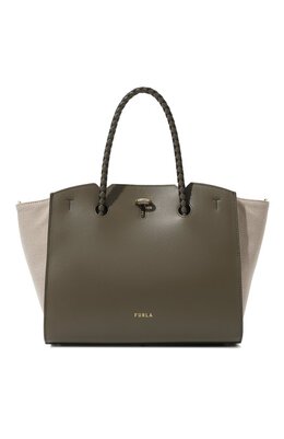 Furla: Сумка цвета хаки 