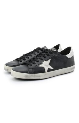 Golden Goose Deluxe Brand: Чёрные кеды  Superstar