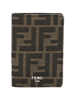 FENDI: Коричневый кошелёк FF