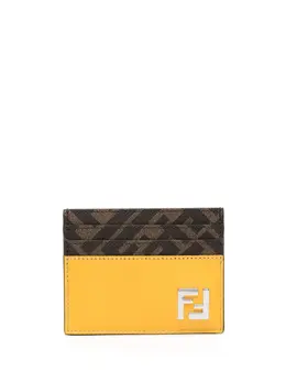 FENDI: Жёлтый картхолдер  FF