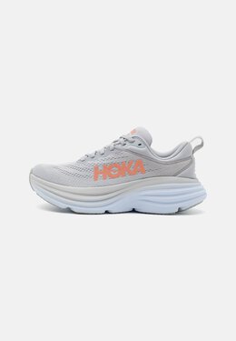 HOKA: Серые кроссовки 