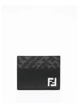 FENDI: Чёрный картхолдер  FF