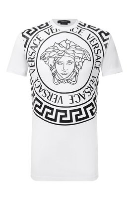 Versace: Хлопковая футболка 